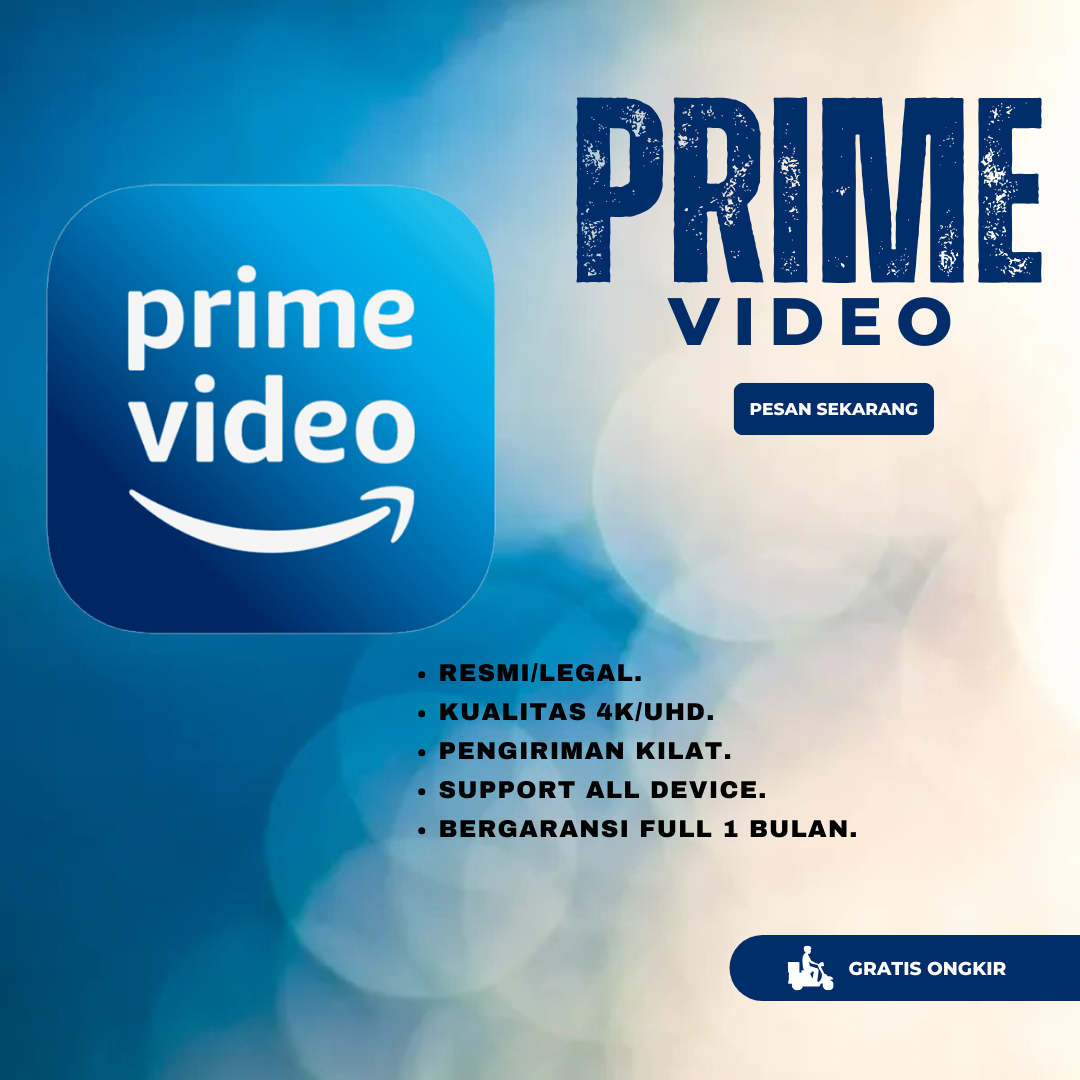 Amazon Prime 1 Bulan – 1 Profil Sharing 2 Device