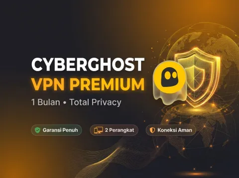 CyberGhost VPN Premium 1 Bulan – 2 Perangkat