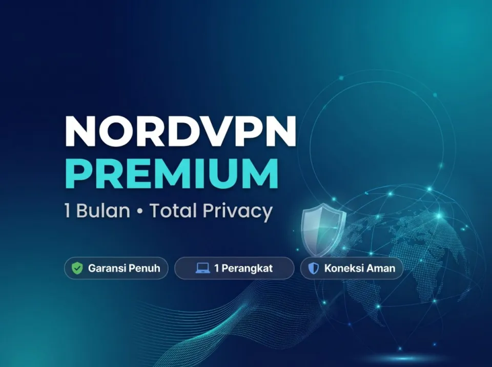 NordVPN Premium 1 Bulan – 1 Perangkat